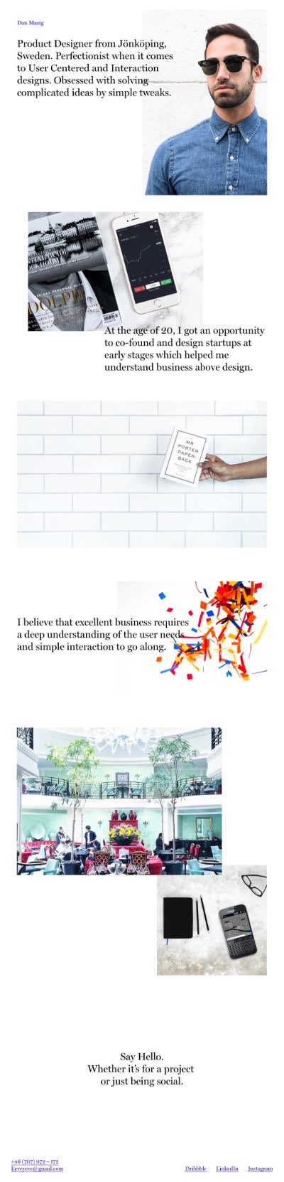 Dan Mazig - portfolio